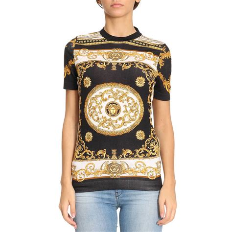 t shirt versace original|Versace tee shirts women.